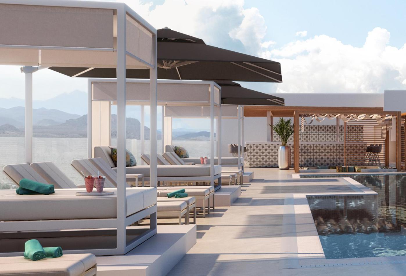 Moevenpick Hotel & Apartments Ghala Maskat Dış mekan fotoğraf The rooftop pool